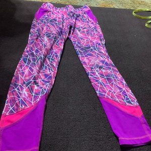 Exertek Pink and Purple Legging Kids L